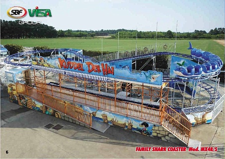 Американские горки SHARK COASTER - TRAILER CODE MX48/S