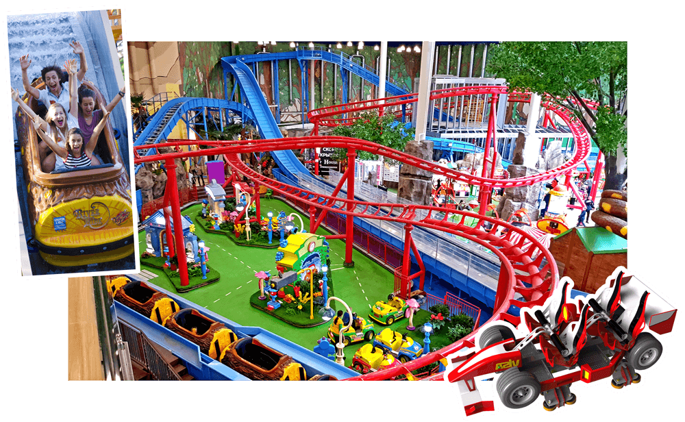 A Thrill Coaster and a Flume Ride