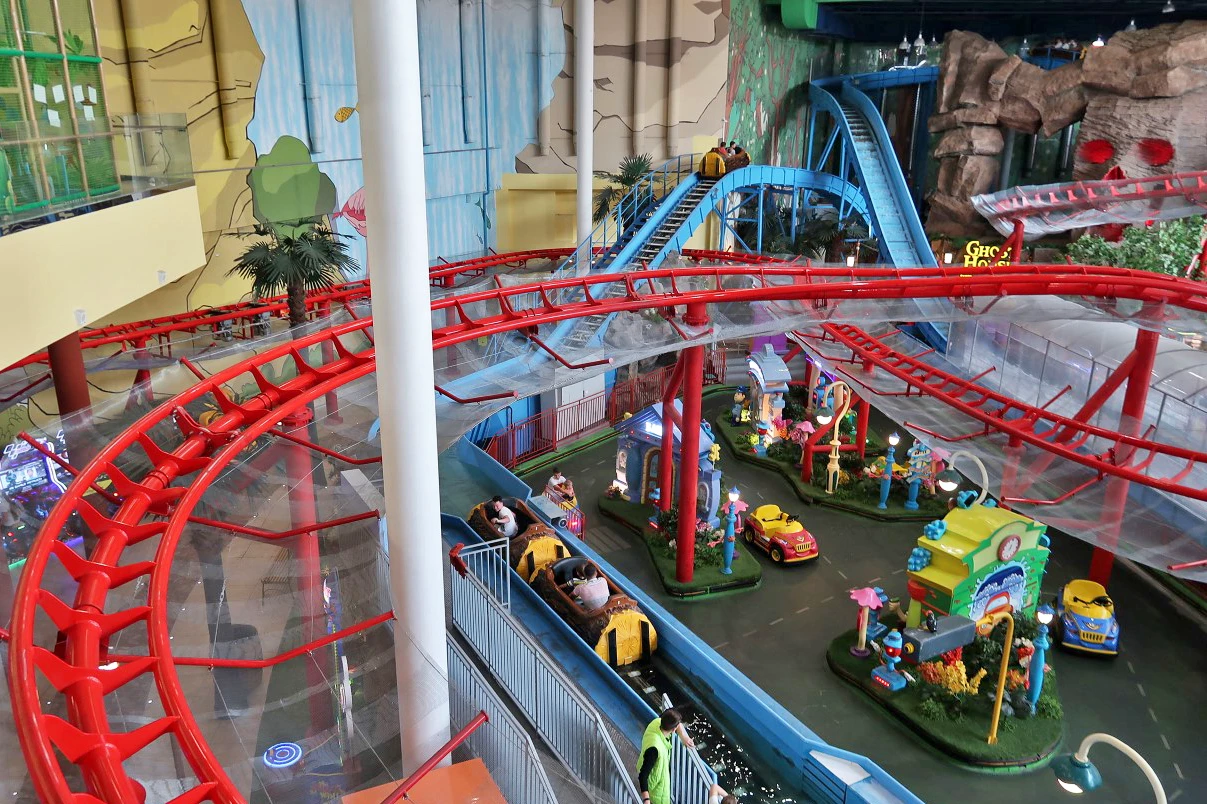 A Thrill Coaster and a Flume Ride