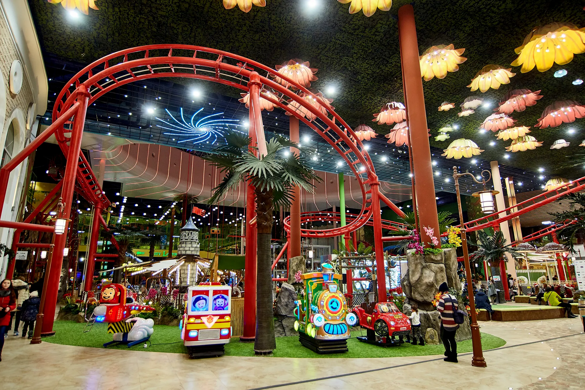 A Thrill Coaster and a Flume Ride