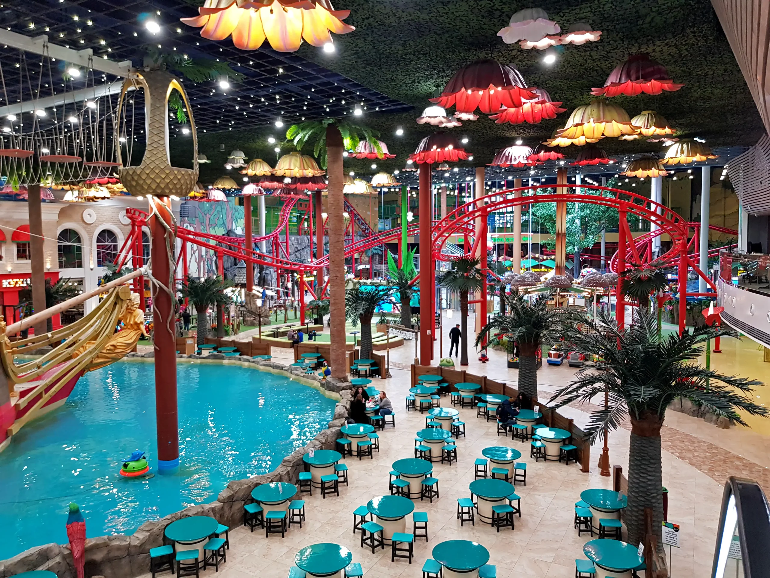 A Thrill Coaster and a Flume Ride