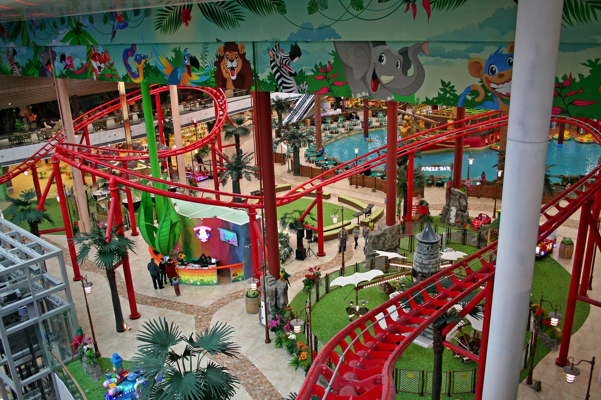 A Thrill Coaster and a Flume Ride