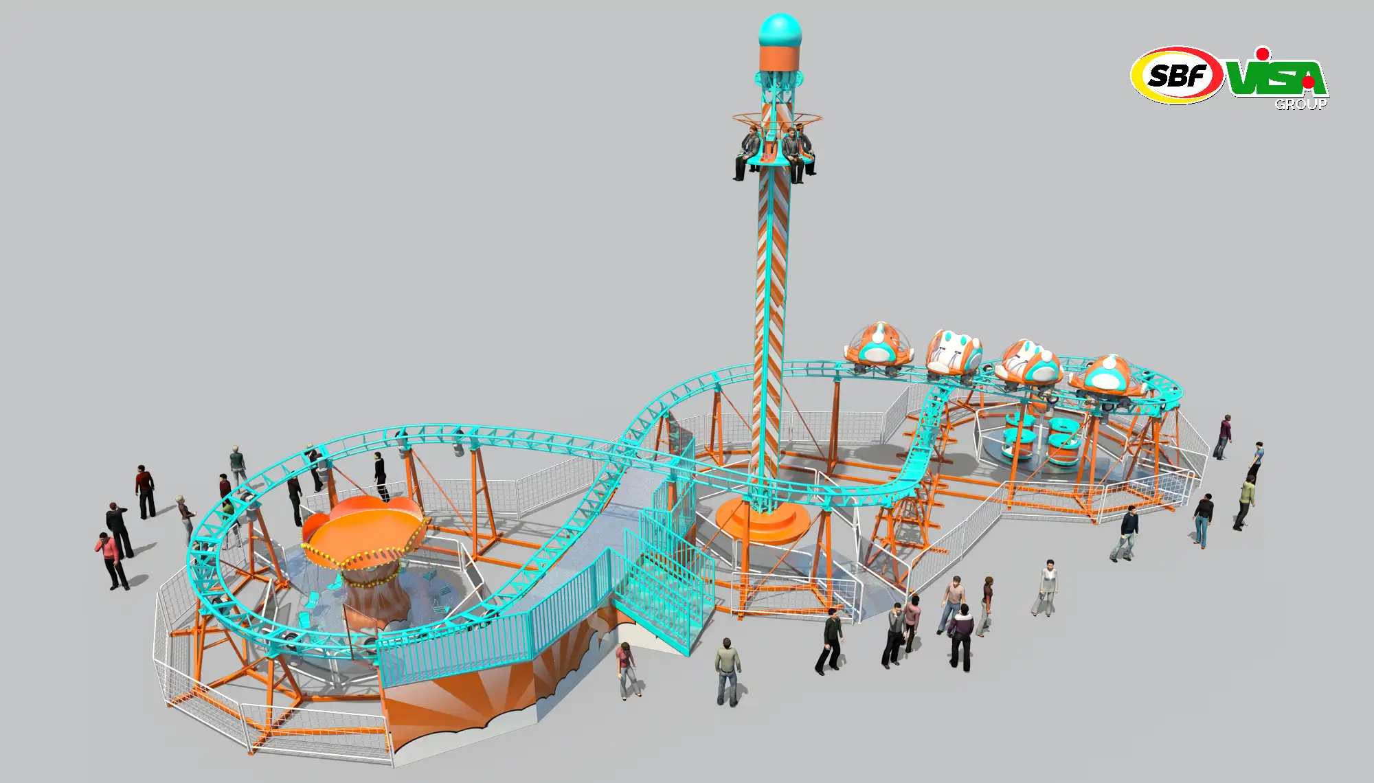 3 LOOP MIXED SPINNING COASTER INCLUDING RIDES